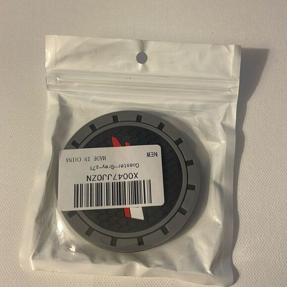 Z71 Car Cup Coasters in Black and Gray Set of 2 NWT - Picture 5 of 5